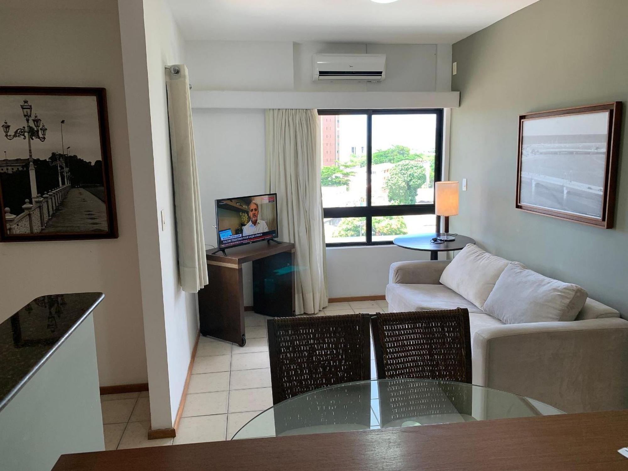 Flat No Condominio Metropolis - Ilha Do Leite Recife Eksteriør billede