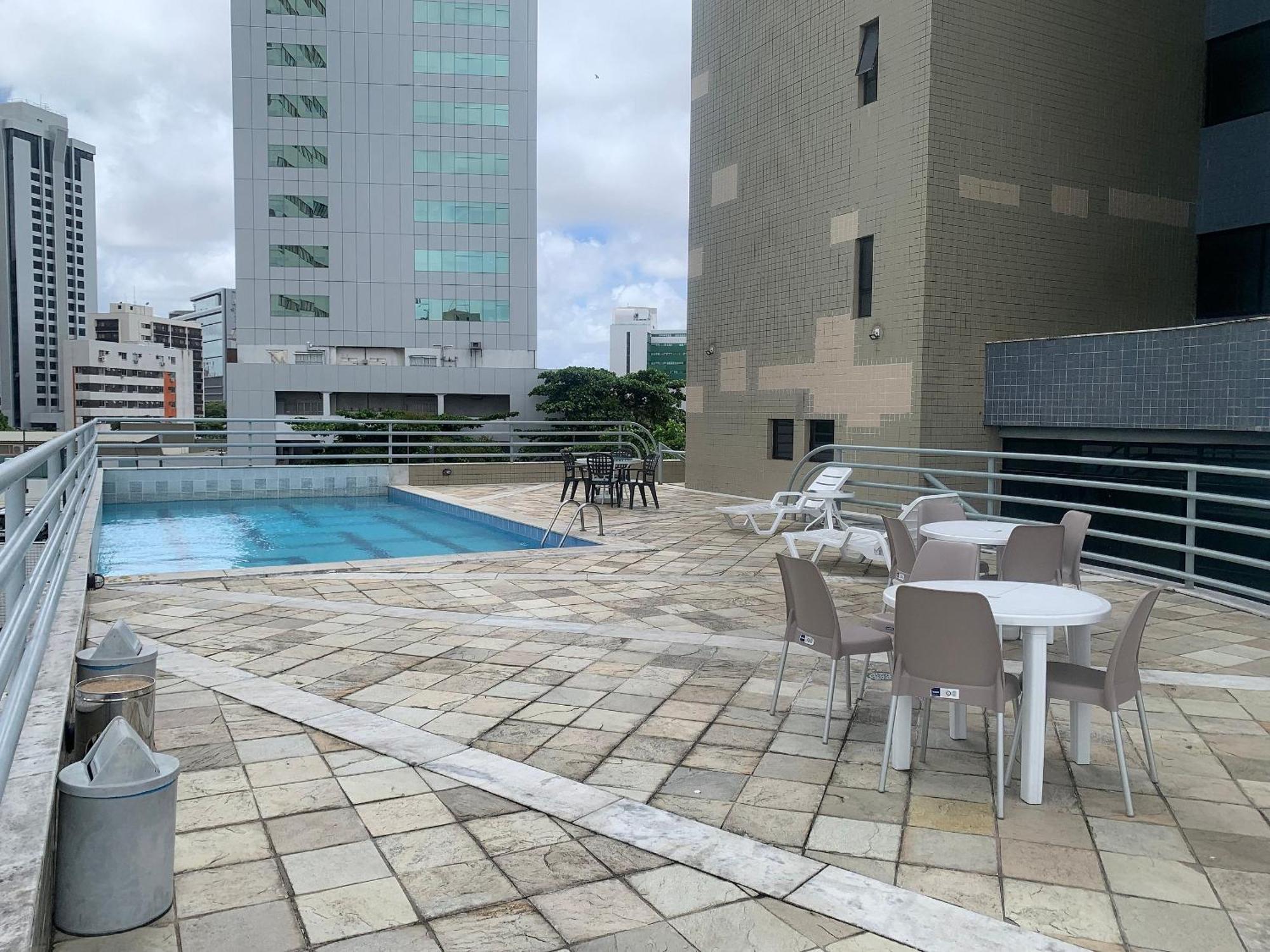 Flat No Condominio Metropolis - Ilha Do Leite Recife Eksteriør billede