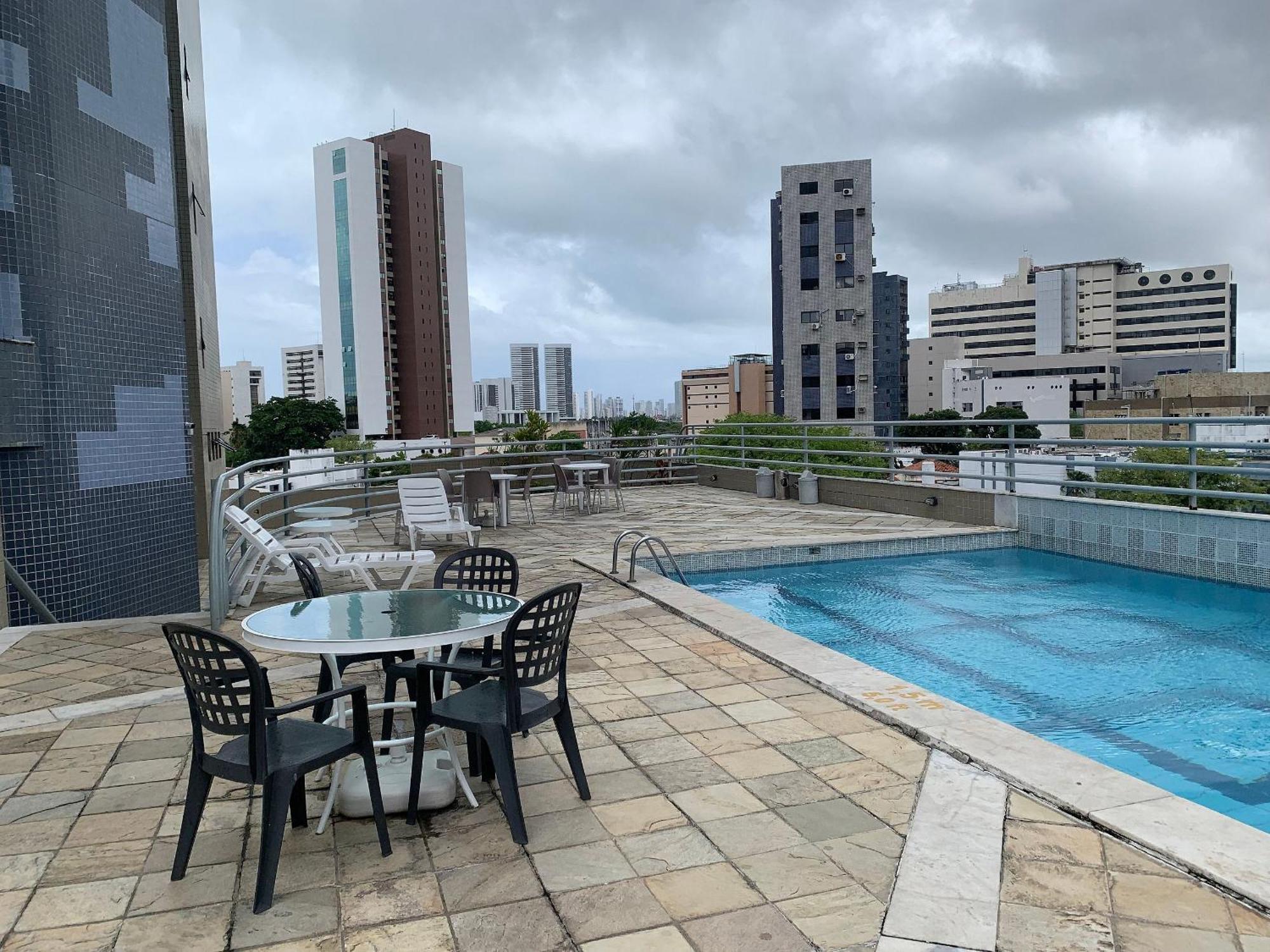 Flat No Condominio Metropolis - Ilha Do Leite Recife Eksteriør billede